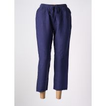 FREDA - Pantalon large bleu en lin - Femme - Taille 42 - Modz