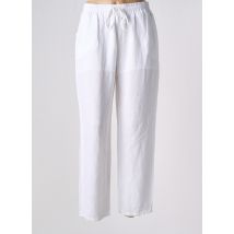 FREDA - Pantalon large blanc en lin - Femme - Taille 42 - Modz