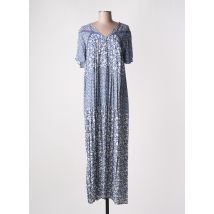 ATELIER JAD - Robe longue bleu en viscose - Femme - Taille 38 - Modz