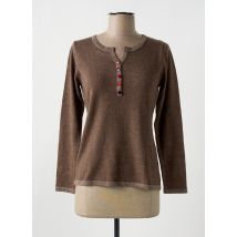 GIORGIO BARBARA - Pull marron en merinos - Femme - Taille 36 - Modz