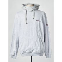 TIMEZONE - Sweat-shirt à capuche gris en coton - Homme - Taille XXL - Modz