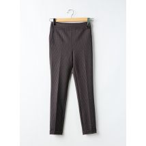 CAROLL - Pantalon 7/8 gris en polyester - Femme - Taille 34 - Modz