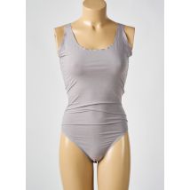 WOLFORD - Body gris en coton - Femme - Taille 50 - Modz