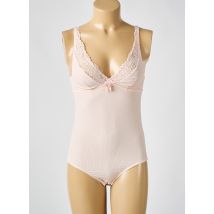 FRANCOISE SAGET - Body lingerie rose en polyamide - Femme - Taille 48 - Modz