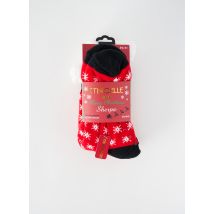ETINCELLE - Chaussettes rouge en autre matiere - Femme - Taille 39 - Modz