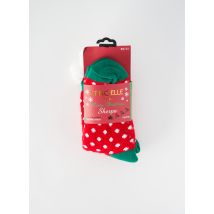 ETINCELLE - Chaussettes rouge en autre matiere - Femme - Taille 39 - Modz