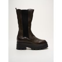 MJUS - Bottines/Boots vert en cuir - Femme - Taille 38 - Modz