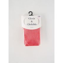 CLOVIS & CLOTHILDE - Collants rouge en polyamide - Femme - Taille 1 - Modz