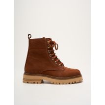 COCO ET ABRICOT - Bottines/Boots marron en cuir - Femme - Taille 37 - Modz