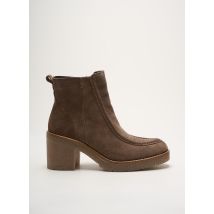 COCO ET ABRICOT - Bottines/Boots marron en cuir - Femme - Taille 39 - Modz