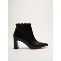 QOO TUM - Bottines/Boots noir en cuir - Femme - Taille 38 - Modz