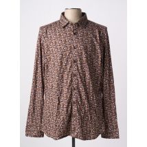DESOTO - Chemise manches longues marron en coton - Homme - Taille XL - Modz