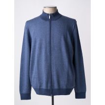 GRAN SASSO - Gilet manches longues bleu en laine vierge - Homme - Taille 4XL - Modz