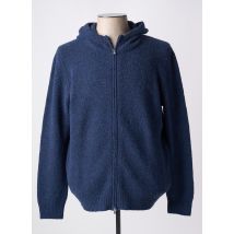 GRAN SASSO - Gilet manches longues bleu en laine - Homme - Taille 3XL - Modz