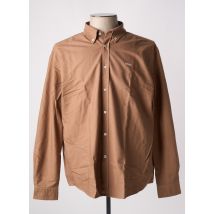HUGO BOSS - Chemise manches longues marron en coton - Homme - Taille 3XL - Modz