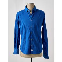 PANAMA - Chemise manches longues bleu en coton - Homme - Taille XXL - Modz