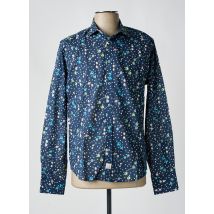 PANAMA - Chemise manches longues bleu en coton - Homme - Taille M - Modz