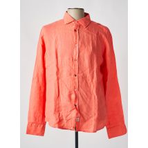 PANAMA - Chemise manches longues orange en lin - Homme - Taille XL - Modz