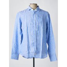PANAMA - Chemise manches longues bleu en lin - Homme - Taille XL - Modz