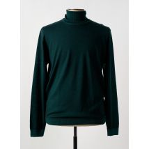 WOOL & CO - Pull col roulé vert en merinos - Homme - Taille XL - Modz