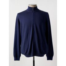 GRAN SASSO - Gilet manches longues bleu en laine vierge - Homme - Taille 4XL - Modz