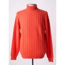 WOOL & CO - Pull col roulé orange en laine - Homme - Taille XXL - Modz