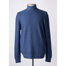 GRAN SASSO - Pull col roulé bleu en laine - Homme - Taille 6XL - Modz
