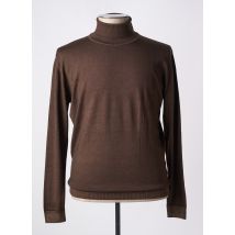 WOOL & CO - Pull col roulé marron en merinos - Homme - Taille XXL - Modz
