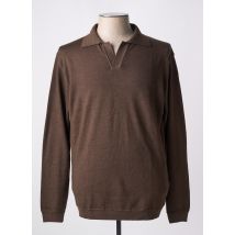 WOOL & CO - Pull marron en merinos - Homme - Taille XXL - Modz