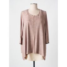 ALAIN MURATI - Tunique manches longues marron en acetate - Femme - Taille 48 - Modz