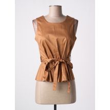 HIPPOCAMPE - Top marron en coton - Femme - Taille 38 - Modz