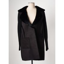 SENSATION POUR ELLE - Manteau long noir en acrylique - Femme - Taille 40 - Modz