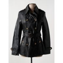 SOFTY - Trench noir en polyurethane - Femme - Taille 34 - Modz