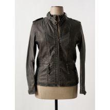 NANA BELLE - Veste simili cuir gris en polyurethane - Femme - Taille 46 - Modz