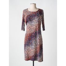 ROMEO POUR JULIETTE - Robe mi-longue marron en polyester - Femme - Taille 44 - Modz