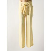 PARISIENNE - Pantalon large jaune en polyester - Femme - Taille 44 - Modz