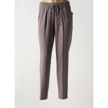 PARISIENNE - Pantalon droit gris en polyester - Femme - Taille 42 - Modz