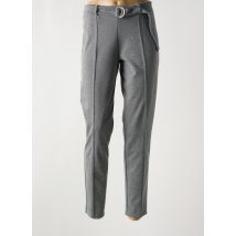 ROMEO POUR JULIETTE - Pantalon slim gris en polyester - Femme - Taille 38 - Modz