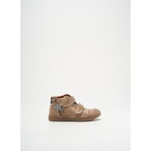 GBB - Baskets beige en cuir enduit - Fille - Taille 25 - Modz