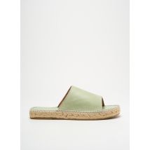 LORMY - Espadrilles vert en cuir - Homme - Taille 40 - Modz