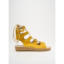 NICOLE - Espadrilles jaune en cuir - Femme - Taille 40 - Modz