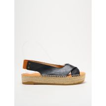 L'ESPADRILLE DE NICOLE - Espadrilles noir en cuir - Femme - Taille 35 - Modz