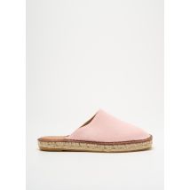 L'ESPADRILLE DE NICOLE - Espadrilles rose en cuir - Femme - Taille 40 - Modz