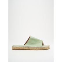 LORMY - Espadrilles vert en cuir - Homme - Taille 45 - Modz