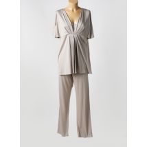 PLUTO - Pyjama beige en viscose - Femme - Taille 46 - Modz