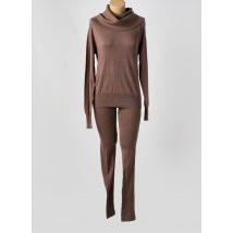 TAUBERT - Pyjama marron en coton - Femme - Taille 40 - Modz