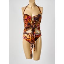 NICOLE OLIVIER - Tankini marron en polyamide - Femme - Taille 42 - Modz