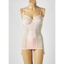 LEJABY - Guêpière/Porte-jarretelle rose en polyamide - Femme - Taille 40 - Modz