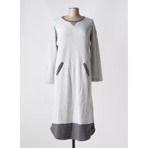 CANAT - Robe mi-longue gris en acrylique - Femme - Taille 36 - Modz