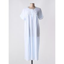 REGENCE - Chemise de nuit bleu en coton - Femme - Taille 42 - Modz